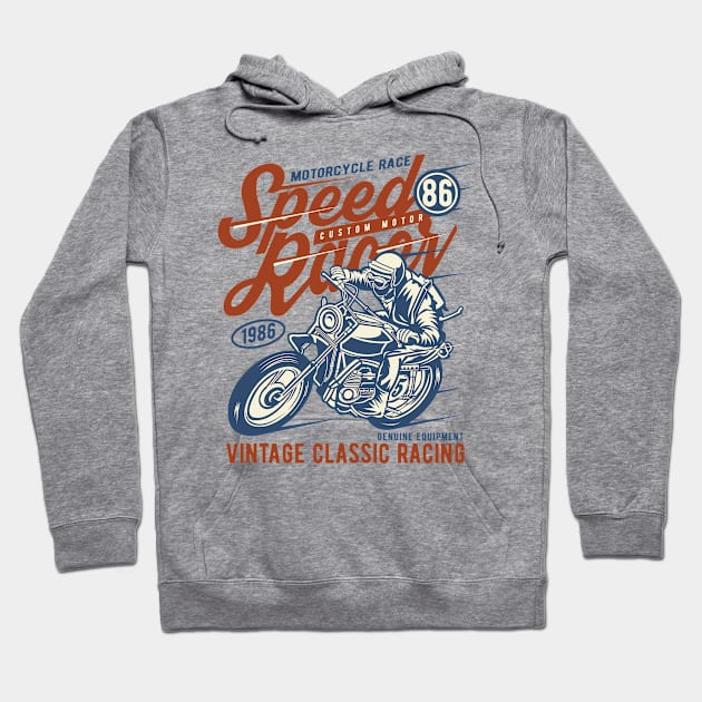 Motorcycle Race Hoodie by lionkingdesign